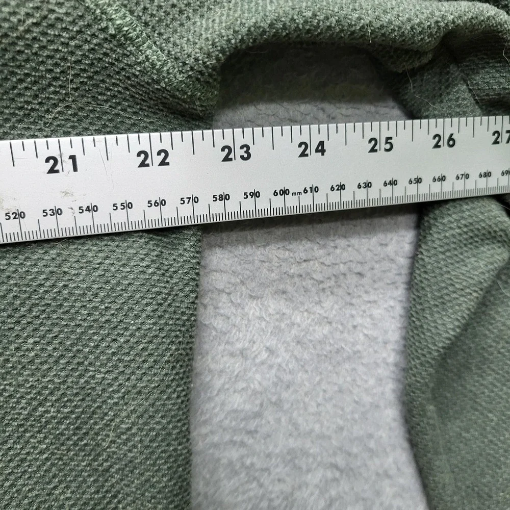 The North Face Men Jacket L Green Glacier Logo Embroidery Fleece Activewear